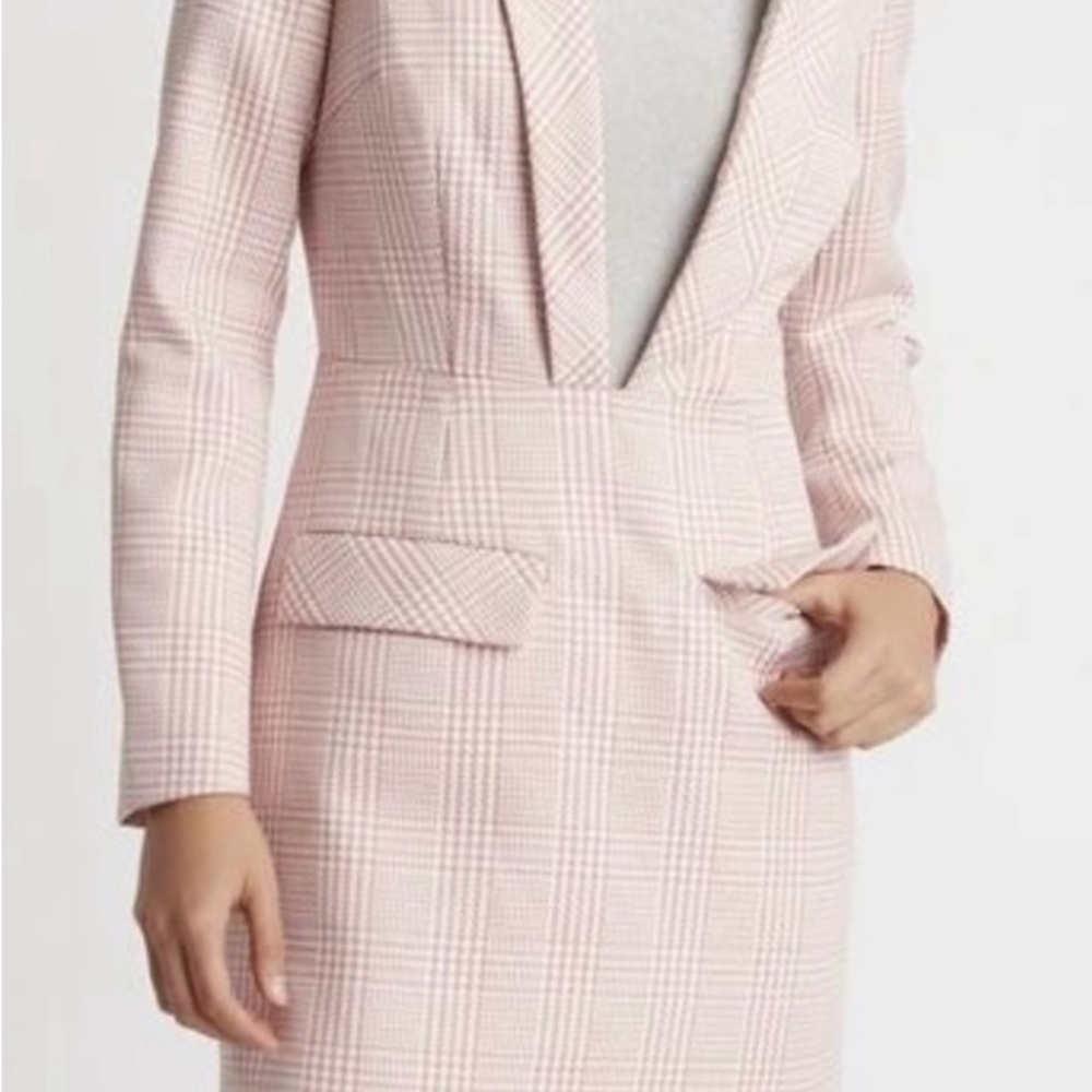 Choosy Pink Plaid Blazer Dress NWT - Picture 2 of 6